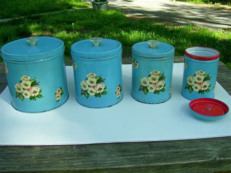 vintage metal box|antique tin canisters.